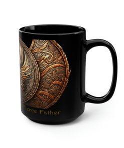 Viking Saying | “Skol!’ To My Brave and Fierce Father” | 15 oz Coffee Mug