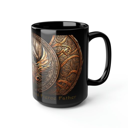 Viking Saying | “Skol!’ To My Brave and Fierce Father” | 15 oz Coffee Mug