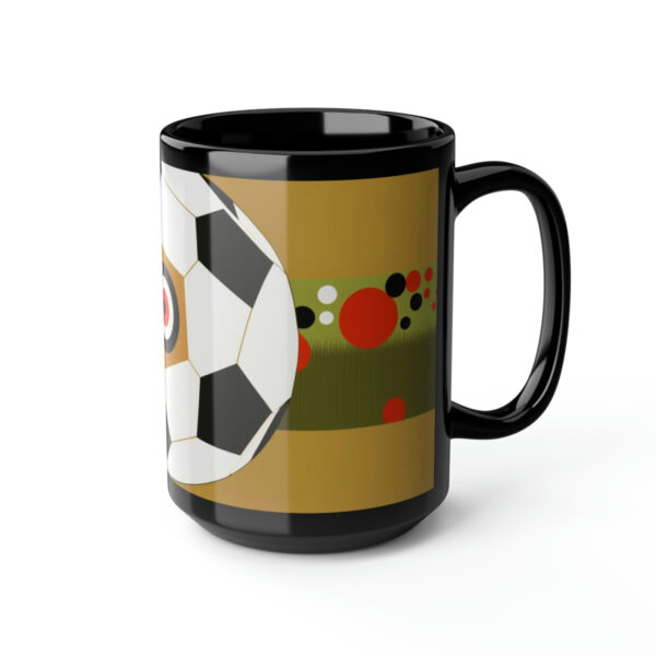 Mid-Century Modern Soccer Ball 15 oz Coffee Mug Gift