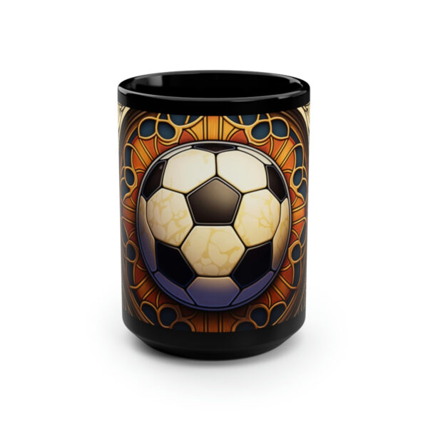 Vintage Victorian Art Nouveau Soccer Ball 15 oz Coffee Mug Gift