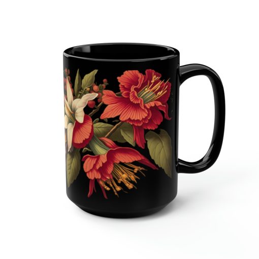 Victorian Vintange Hummingbird Floral 15 oz Coffee Mug Gift