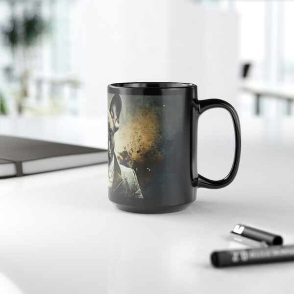 Grunge French Bulldog Portrait | 15 oz Coffee Mug | Perfect Gift for the Frenchie Lover