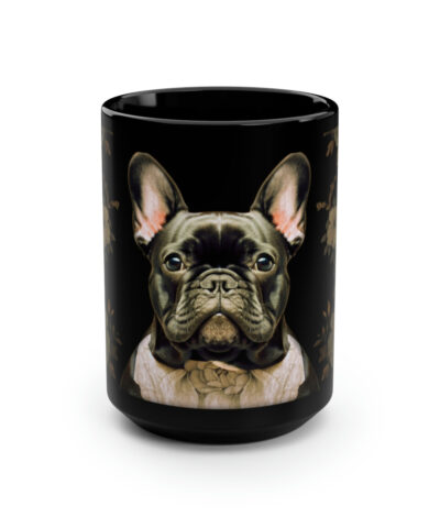 88132 45 400x480 - Boho French Bulldog Portrait | 15 oz Coffee Mug | Perfect Gift for the Frenchie Lover