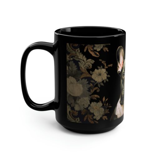 Boho French Bulldog Portrait | 15 oz Coffee Mug | Perfect Gift for the Frenchie Lover