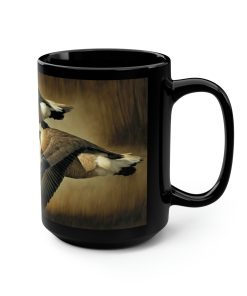 Vintage Victorian Canadian Geese Flying 15 oz Coffee Mug Gift