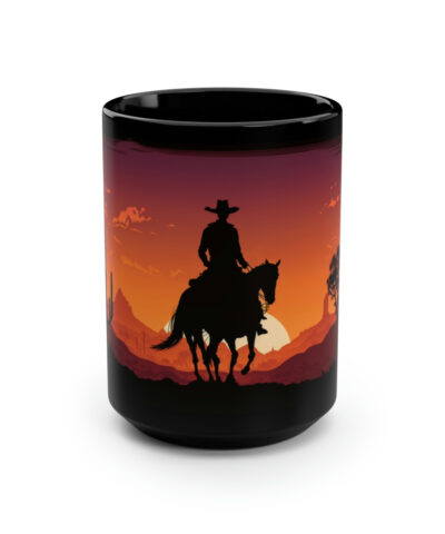 88132 531 400x480 - Cowboy at Sunset 15 oz Coffee Mug Gift