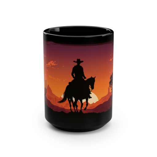 Cowboy at Sunset 15 oz Coffee Mug Gift