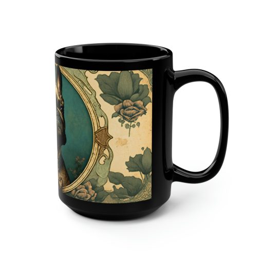 Art Nouveau French Bulldog Portrait | 15 oz Coffee Mug | Perfect Gift for the Frenchie Lover