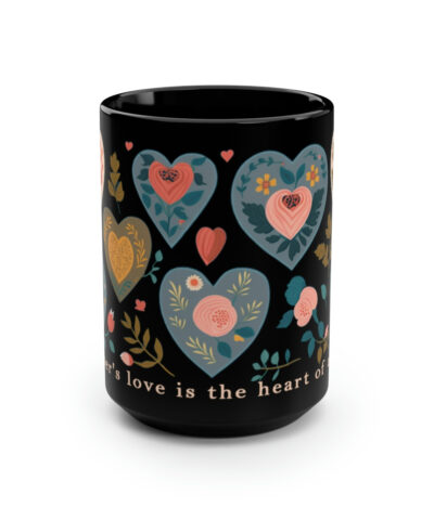 88132 648 400x480 - Mom Mug - "A mother's love is the heart of a family" - 15 oz Coffee Mug - Mother's Day Gift, Mom Birthday Gift, Mama Gift, Best Mom