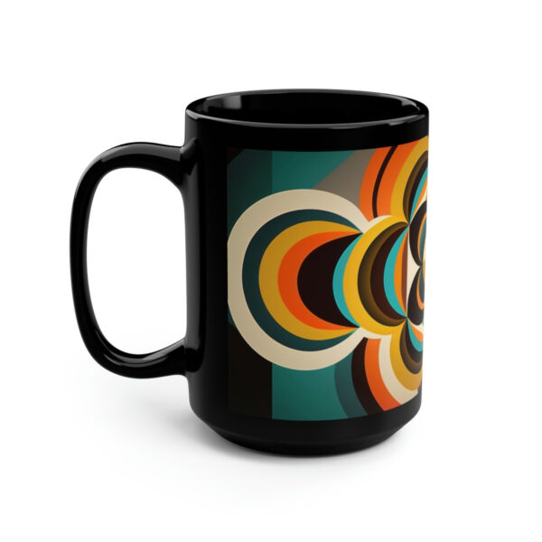 Mid Century Modern Geometric Pattern – 15 oz Coffee Mug