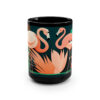 Mid Century Modern Siamese Cat Stained Glass – 15 oz Coffee Mug