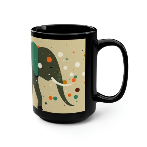 Mid Century Modern Elephant – 15 oz Coffee Mug