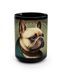 Vintage Victorian French Bulldog Portrait | 15 oz Coffee Mug | Perfect Gift for the Frenchie Lover