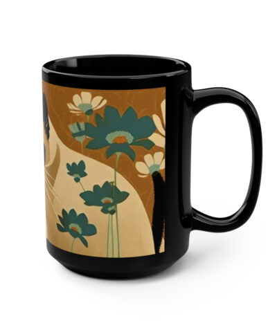 88132 721 400x480 - Mid Century Modern Siamese Cat - 15 oz Coffee Mug