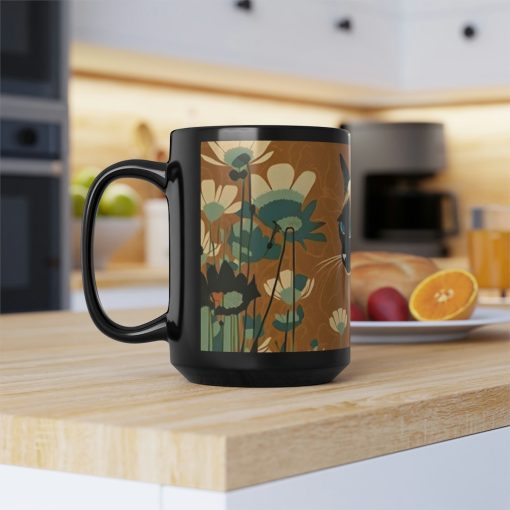 Mid Century Modern Siamese Cat – 15 oz Coffee Mug