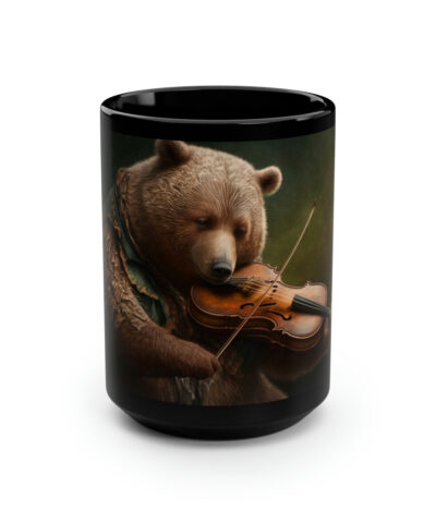 88132 81 400x480 - Vintage Victorian Grizzly Bear Playing the Violin 15 oz Coffee Mug | Cottagecore Appeal