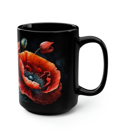 88132 847 400x480 - Red Poppies - 15 oz Coffee Mug