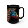 Bright Zebra Pair - 15 oz Coffee Mug - Zebra Mug, Zebra Coffee Mug, Zebra Gift, Zebra Gifts, Zebra Coffee Mug, Zebra Lover Gift, Zebra Lover Gifts, Safari Gift