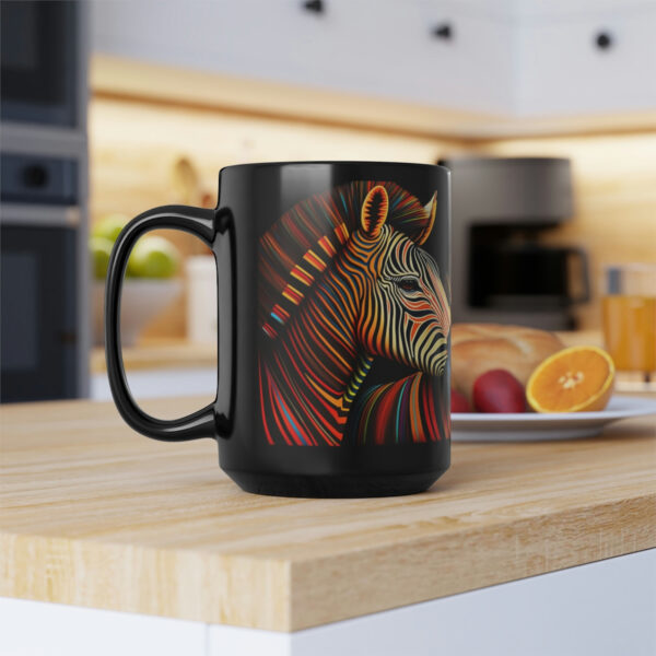 Bright Zebra Pair – 15 oz Coffee Mug – Zebra Mug, Zebra Coffee Mug, Zebra Gift, Zebra Gifts, Zebra Coffee Mug, Zebra Lover Gift, Zebra Lover Gifts, Safari Gift