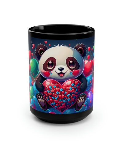 88132 900 400x480 - Happy Panda with Hearts - 15 oz Coffee Mug