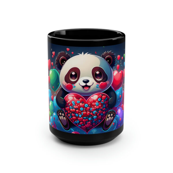 Happy Panda with Hearts – 15 oz Coffee Mug