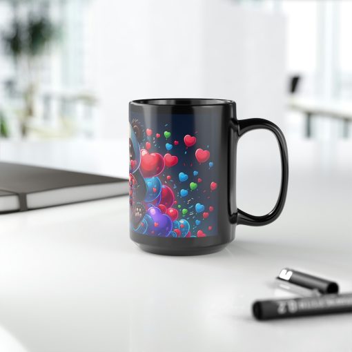 Happy Panda with Hearts – 15 oz Coffee Mug