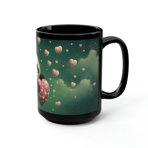 Sad Panda with Hearts – 15 oz Coffee Mug