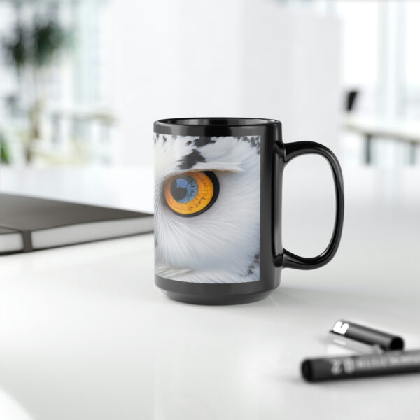 Snowy Owl Eyes – 15 oz Coffee Mug