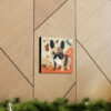 Mid-Century Modern French Bulldog Canvas Gallery Wraps