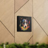 Acrylic Portrait of Border Collie Frame Canvas Gallery Wraps