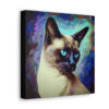 Acrylic Paint "Midnight" Siamese Cat Canvas Gallery Wraps