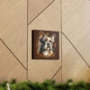 Grunge Vintage Victorian "Hank" French Bulldog Canvas Gallery Wraps