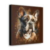 Grunge Vintage Victorian "Hank" French Bulldog Canvas Gallery Wraps