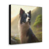 Noble Sheep Herder Border Collie Frame Canvas Gallery Wraps