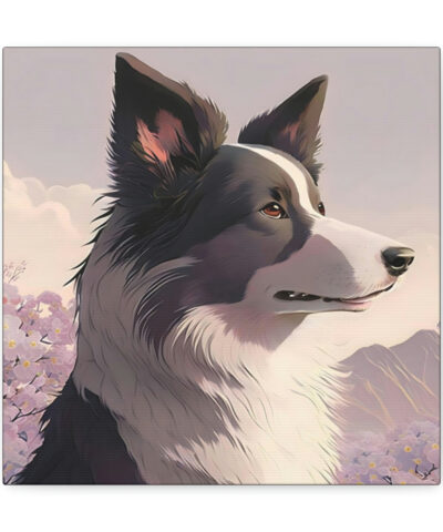 34244 138 400x480 - Noble Border Collie  with Mountain Background Frame Canvas Gallery Wraps