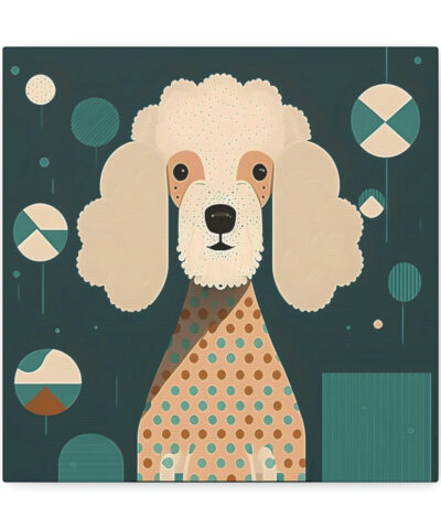 34244 192 400x480 - Mid-Century Modern Poodle Canvas Gallery Wraps