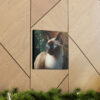 Siamese Cat in Garden Canvas Gallery Wraps