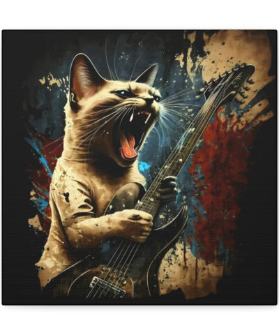 34244 218 400x480 - Siamese Cat Wailing on Guitar Canvas Gallery Wraps