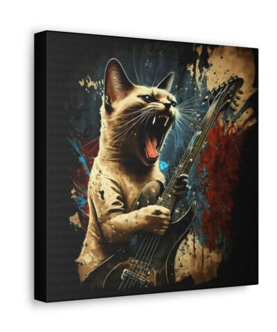 34244 219 400x480 - Siamese Cat Wailing on Guitar Canvas Gallery Wraps