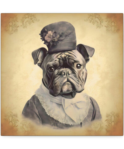 34244 26 400x480 - Vintage Victorian "Grandma" French Bulldog Canvas Gallery Wraps
