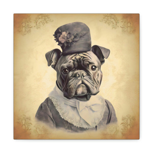 Vintage Victorian “Grandma” French Bulldog Canvas Gallery Wraps