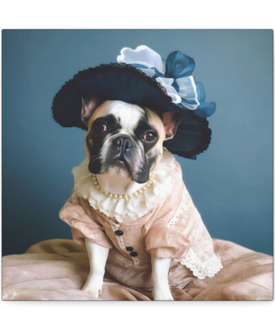 34244 54 400x480 - Vintage Victorian "Lil Lulu" French Bulldog Canvas Gallery Wraps