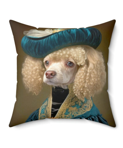 41530 13 400x480 - Victorian Poodle Portrait Spun Polyester Square Pillow