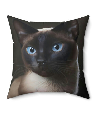 41530 37 400x480 - Siamese Cat Portrait Square Pillow
