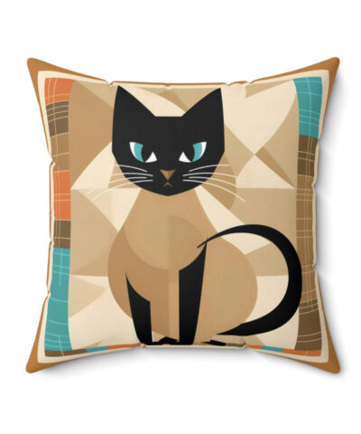 41530 40 400x480 - Mid-Century Modern Siamese Cat Square Pillow