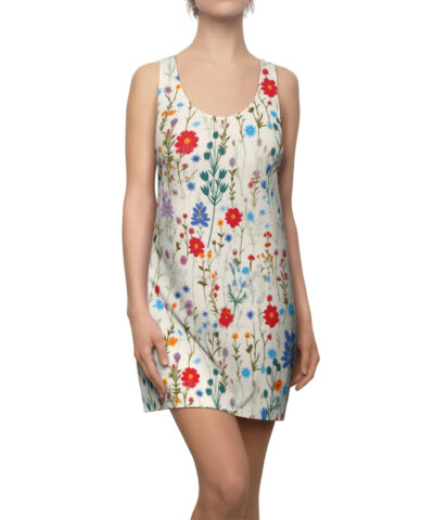 43001 14 400x480 - Pressed Wildflowers Pattern Women's Racerback Dress