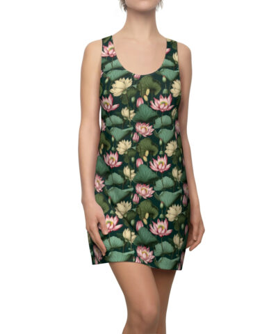 43001 66 400x480 - Lotus Flowers Pattern Women's Racerback Dress