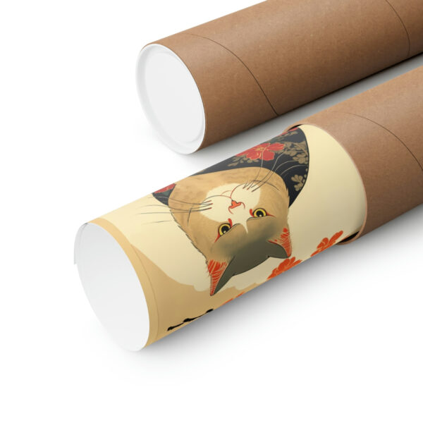 Japandi Ukiyo-e Style Cat | Premium Matte Vertical Posters