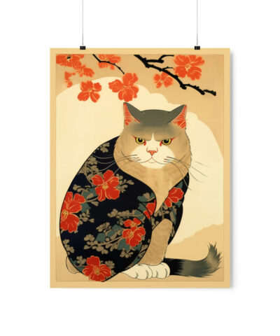 43144 8 400x480 - Japandi Ukiyo-e Style Cat | Premium Matte Vertical Posters