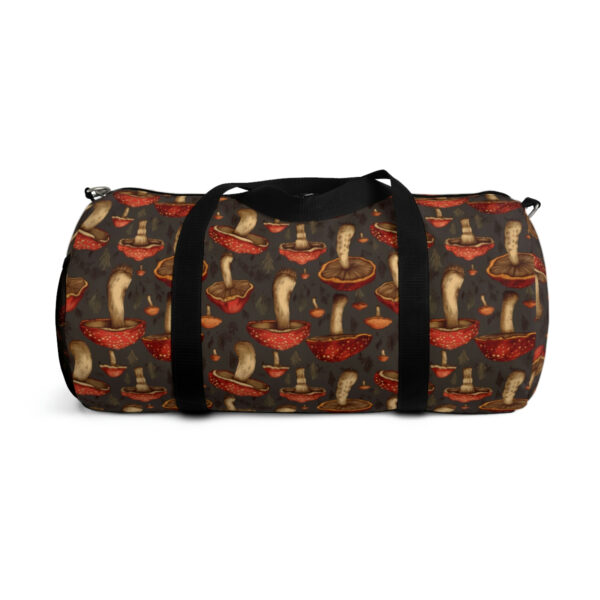 Magic Mushroom Amanita Muscaria Duffel Bag – Take a trip back to the 60’s with this hippy inspired fairycore duffle